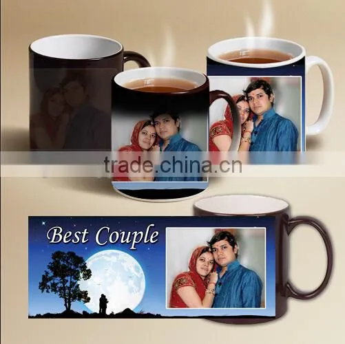 Factory custom hot products wedding gifts color change mugs by yrbs