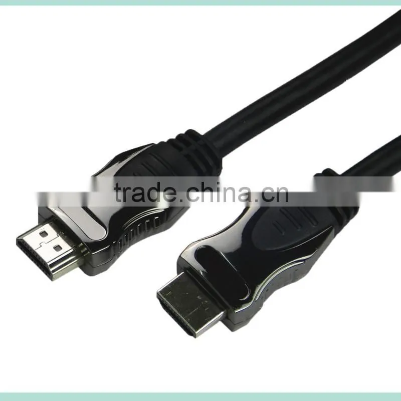 Black Metal shell HDMI Cable with Ethernet support 3D and 4K from 0.5-100m