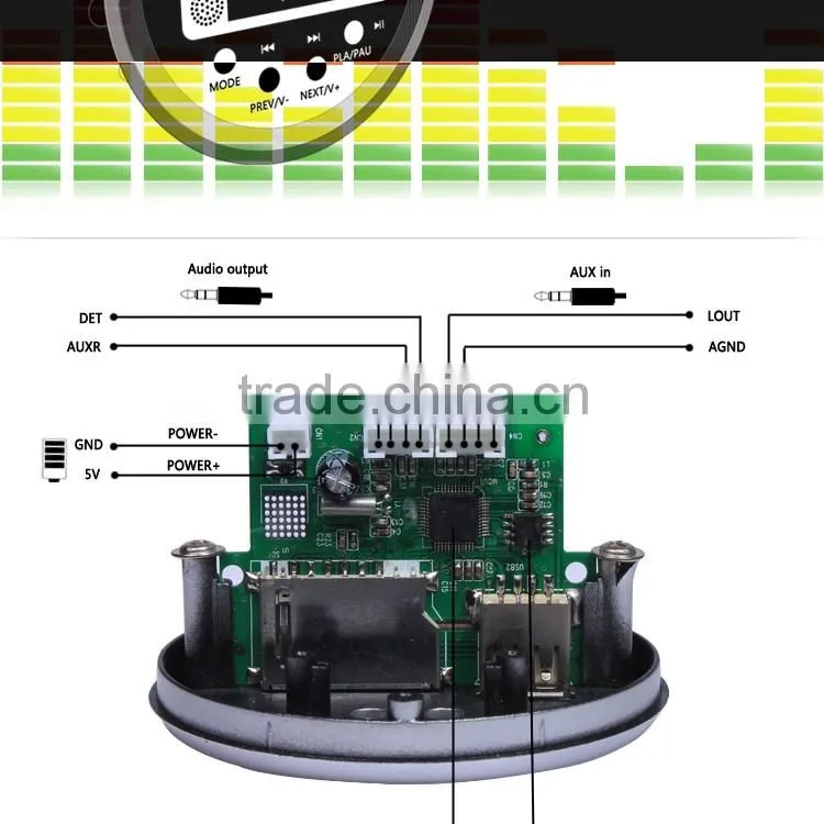 pcb design and assembly sd card usb mp3 player motherboard china pcb prototype