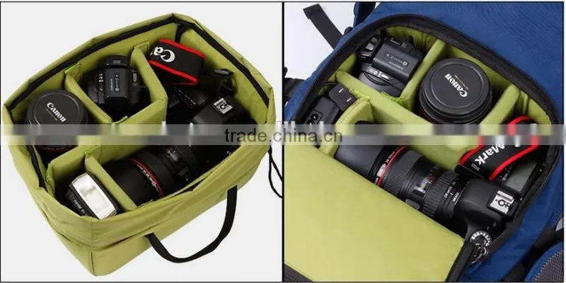 Deluxe Digital Camera / Video Padded Backpack Case SLR Camera Backpack Bag
