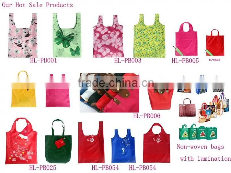 Hot sale foldable shopping bag eco tote bags with CMYK printing