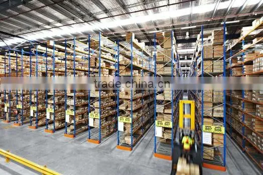 Three-dimensional Stacker Warehouse Metal Narrow Aisle Racking, 1800-12000mm Height