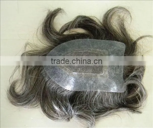 100%human hair toupee for men