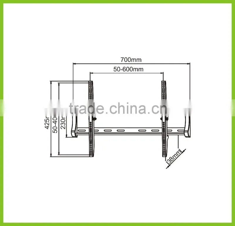 PLB123-64 Slim Tilting Wall Mount