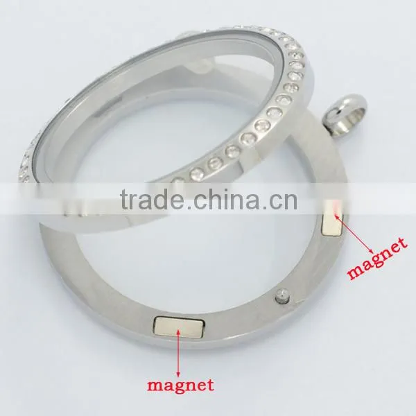 New design and fashionable floating charms locket, stainless steel wholesale locket for men