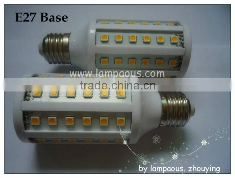E27 E40 High power 72 smd led corn light