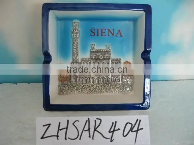 handmade round ceramic fridge magnet souvenir