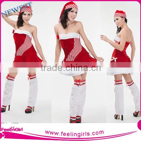 Wholesale sexy beauty christmas costume lingerie for women
