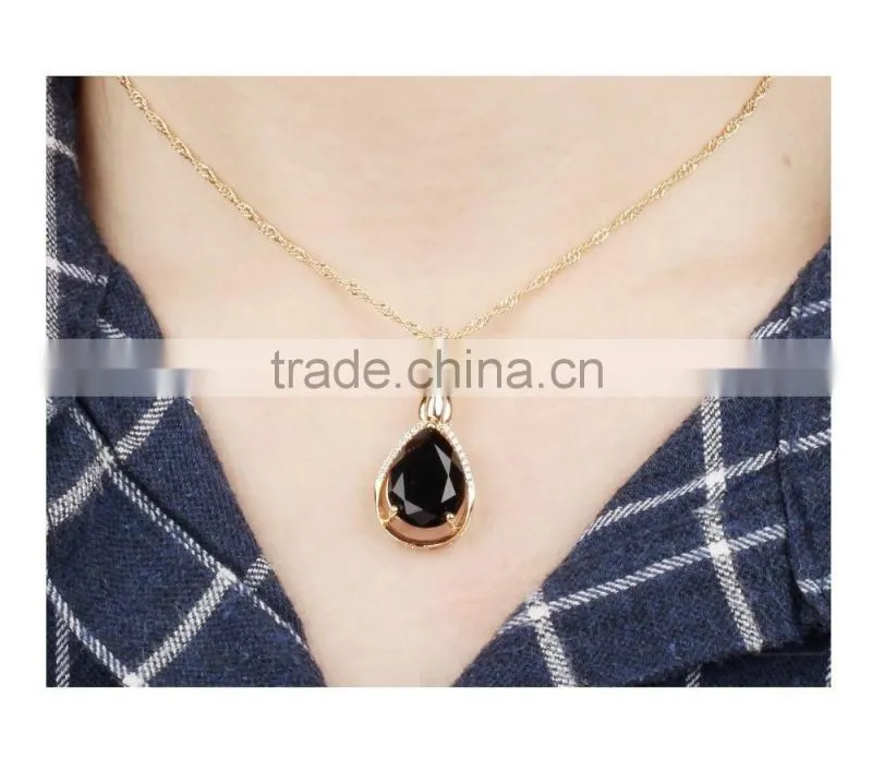 new products 2016 fashion women gold jewelry heart shape cz pendant
