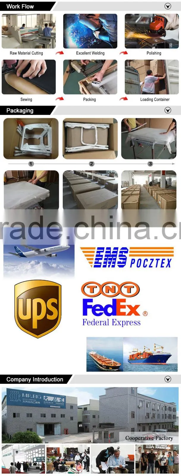 Professional manufacture mobile computer desk