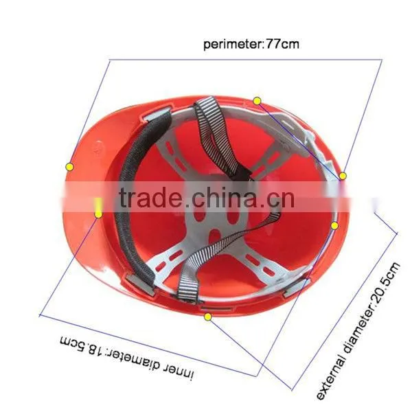 2016 best selling construction safety helmet American safety helmet V-guard PE plastic electrical safety helmet
