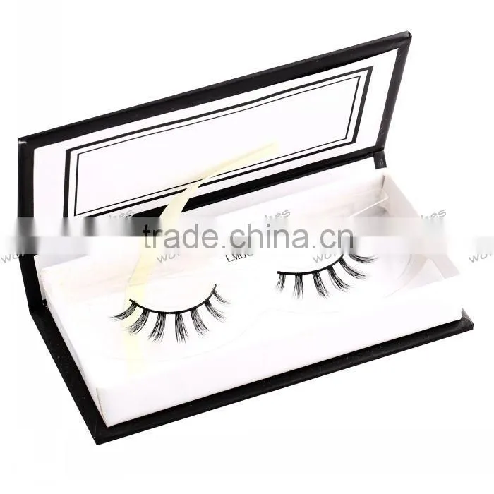 siberian mink fur strip eyelash with custom packaging permanent false eyelashes