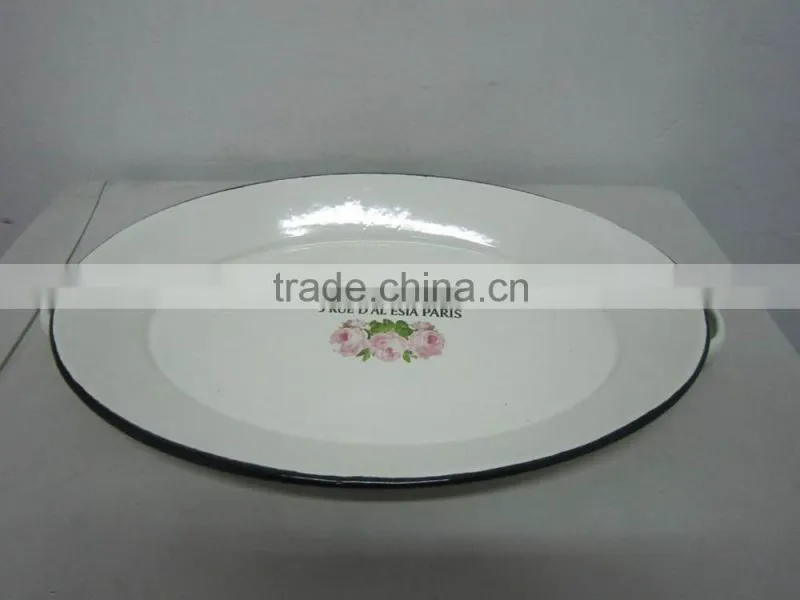 Enamel tray, enamel plate, enamel pallet