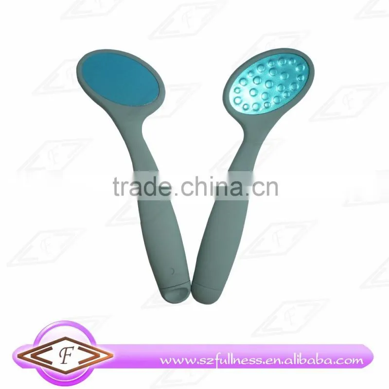Etching stainless steel callus remover foot file