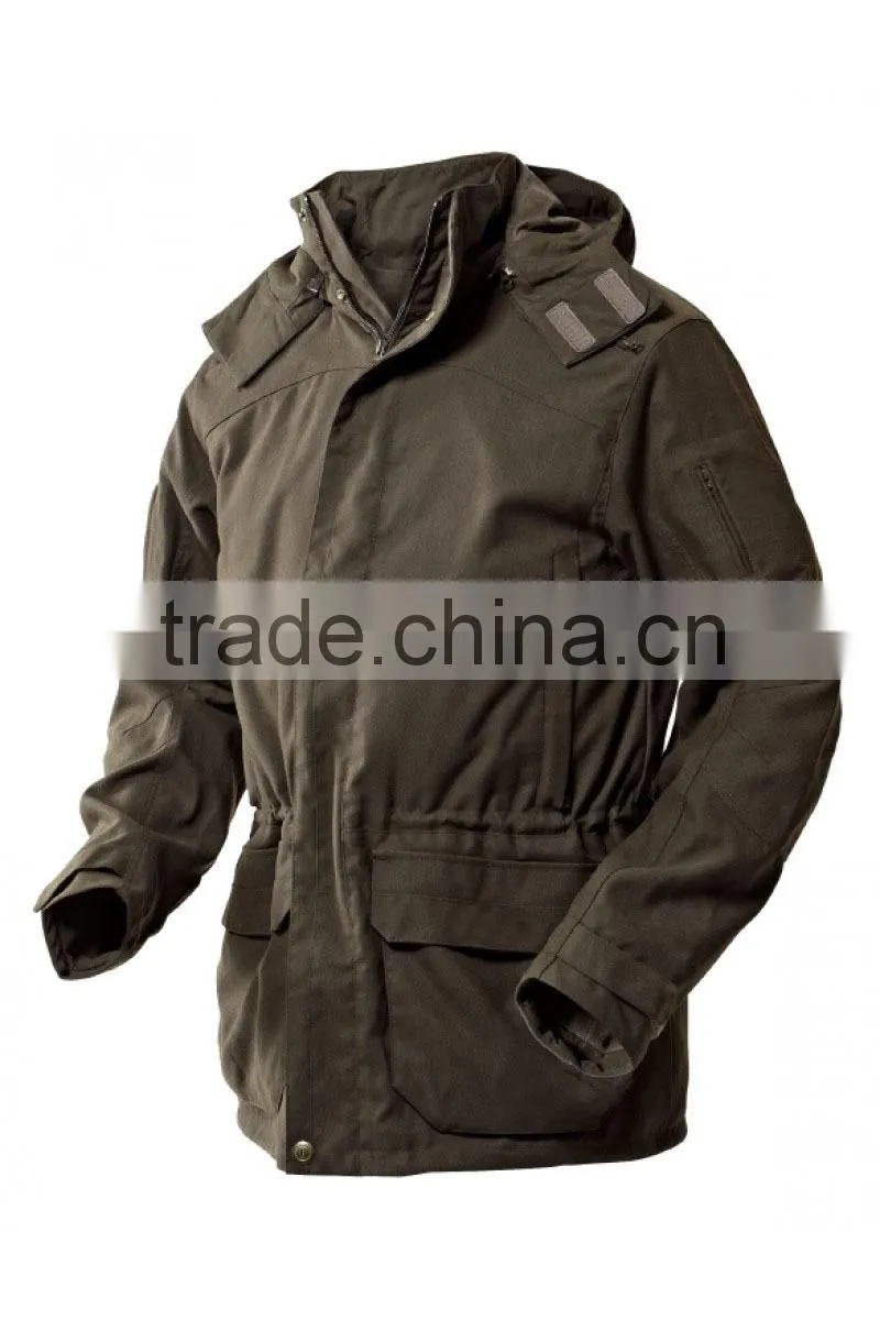 Waterproof breathable country green hunting outdoor jacket