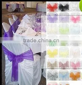Muticolors ORGANZA CHAIR SASHES For Banquent/Wedding Decoration
