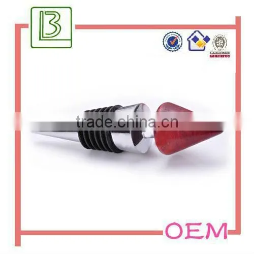 Hot Sale Heart Shape Zinc Alloy Metal Bottle Stopper