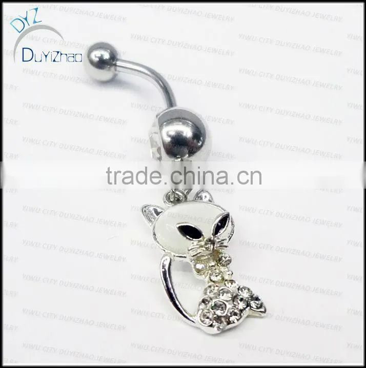 cat eye stone navel rings belly button rings wholesale