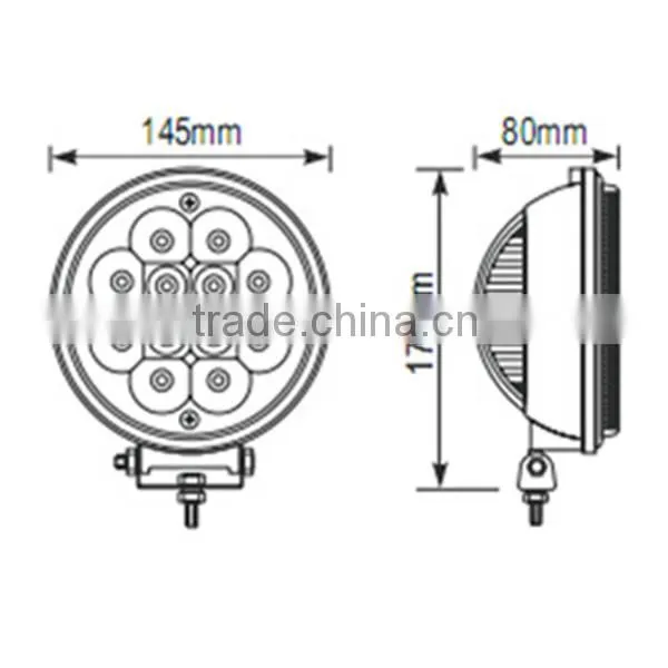 New products of 2014 36w heavy duty high power led work light, led tractor work light 36 watts