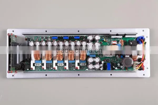 3-way class D power plate amplifier module for speakers with DSP