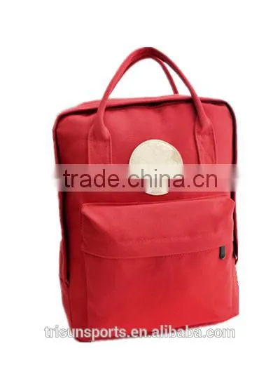 Fabric backpack teenage printing backpack with two layer bag Fitness factory directly