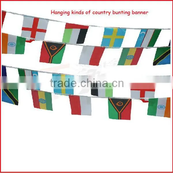 30*45cm custom flag pennants,durable table flag,red white green flag