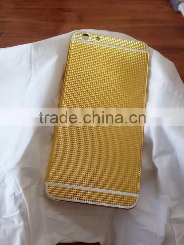 24kt gold for iPhone 6s housing clous de paris custom