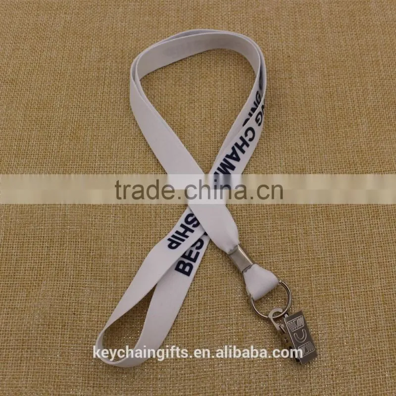 Customized polyester printed logo lanyard /black woven lanyard card holder
