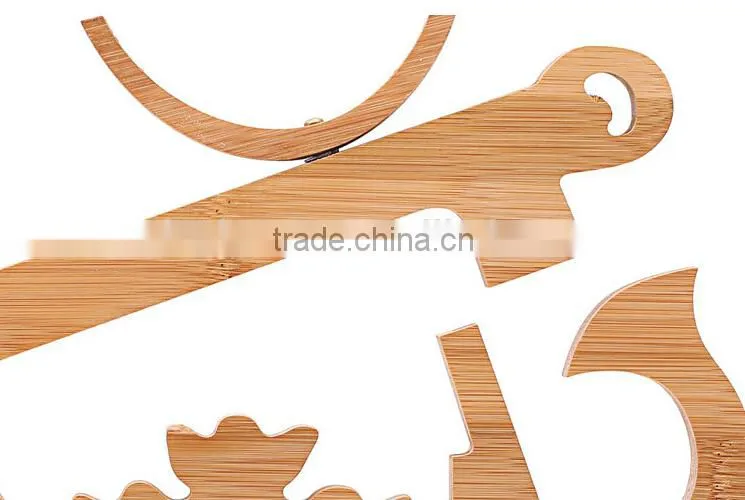 Eco friendly boat shape bamboo wine rack, wine holder