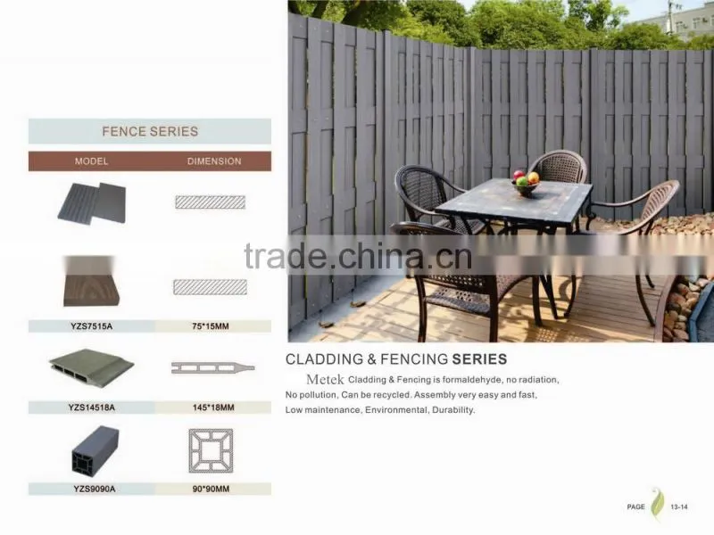pvc garden fence