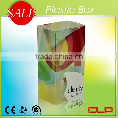 Customized transparent clear plastic box for gift package