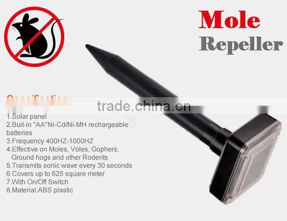 New Solar Portable Mouse Ultrasonic Solar Pest Repeller SV021771