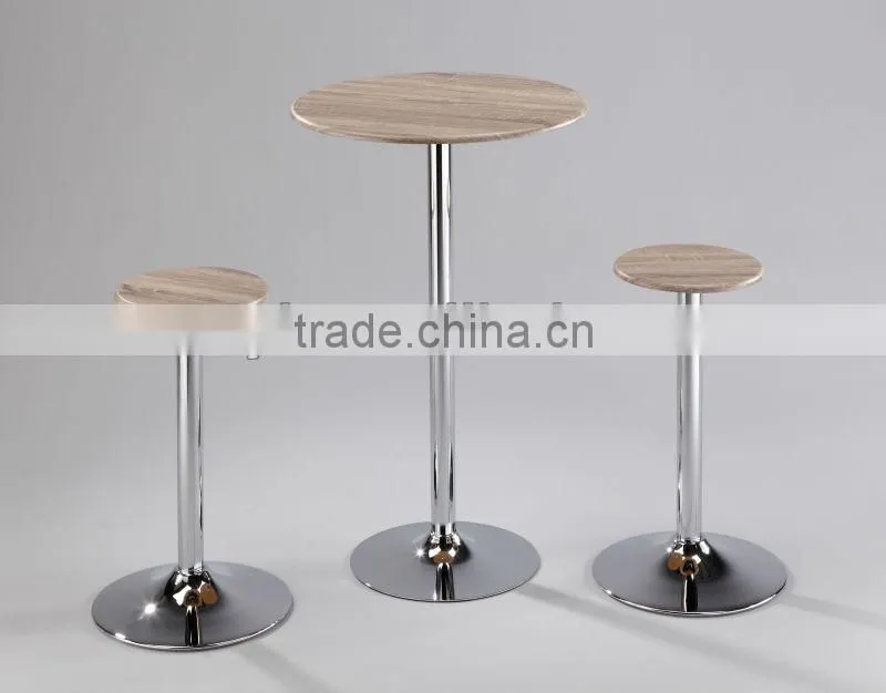 Oak Embossment Modern Bar Table Set