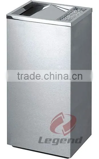 Stainless Steel garden dustbin for hotel