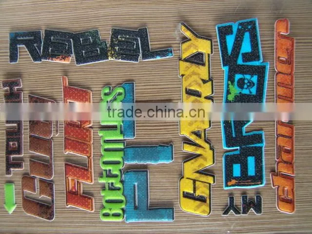 custom cartoon 3D foam bookmark /fashionable 3D foam bookmark for school