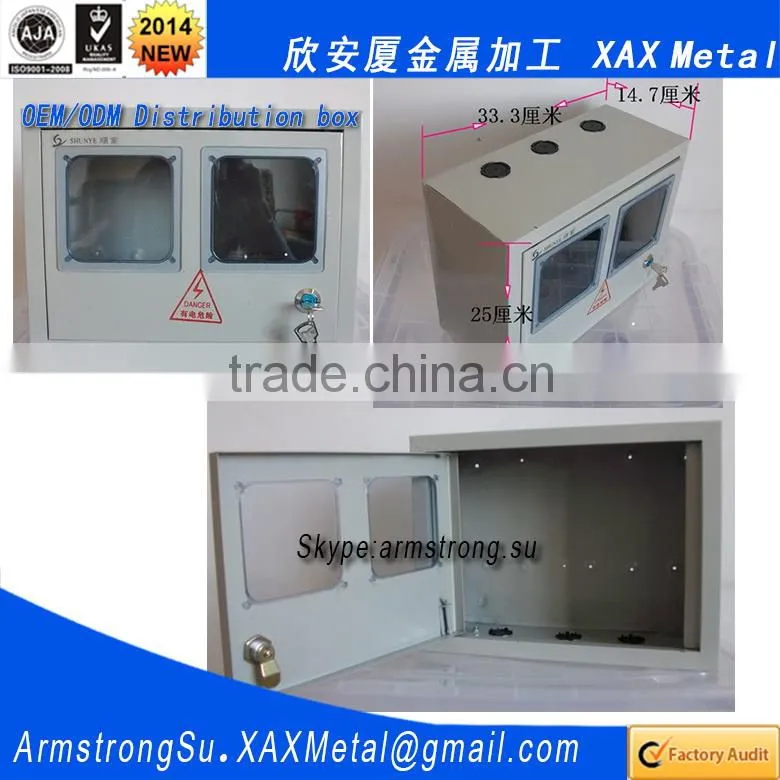 XAX58DB OEM ODM customized electrical power junction wire switch connecting steel distribution box