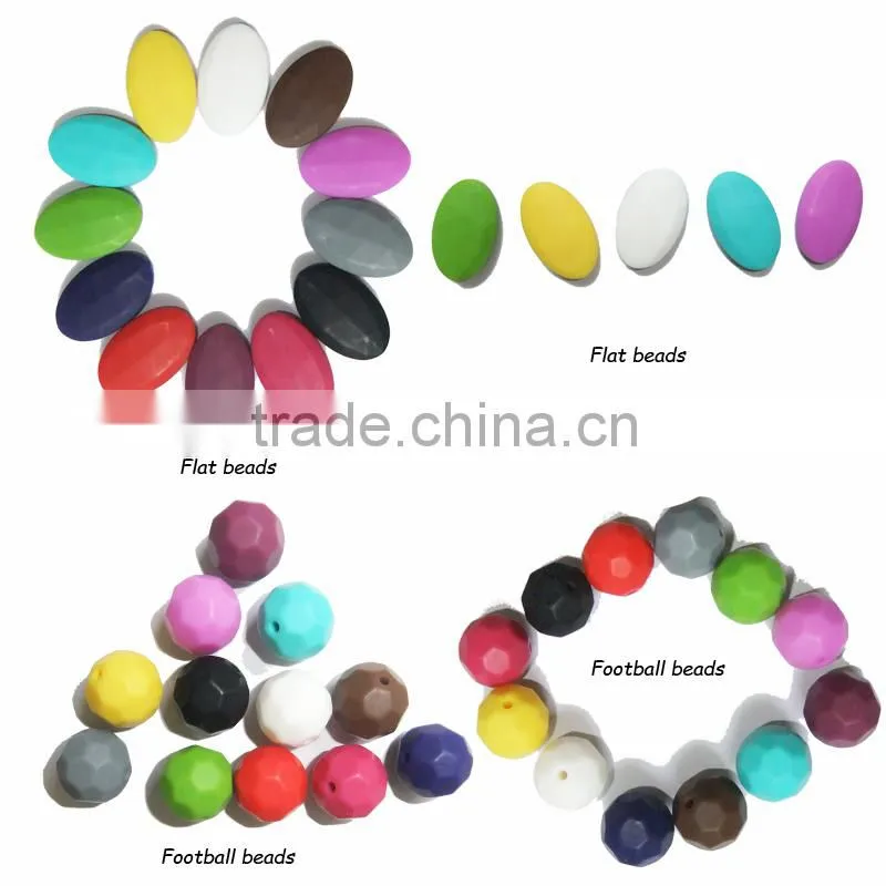 Handmade Teether Bead Jewelry/Most Popular Safe Teether Silicone Necklace Bead Landing China Manufacturer