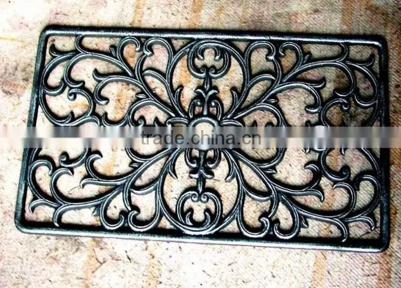 cast iron decorative metal doormat