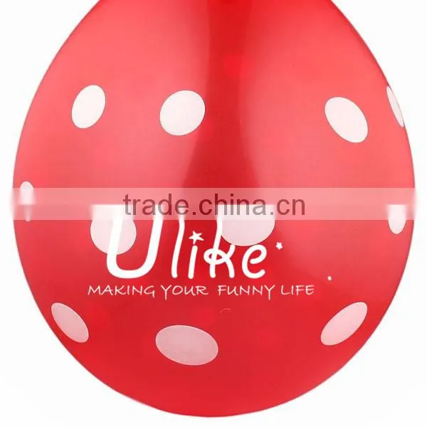 2014 promotional ballons printed latex ballon Polka Dot Balloons decoration ballon s