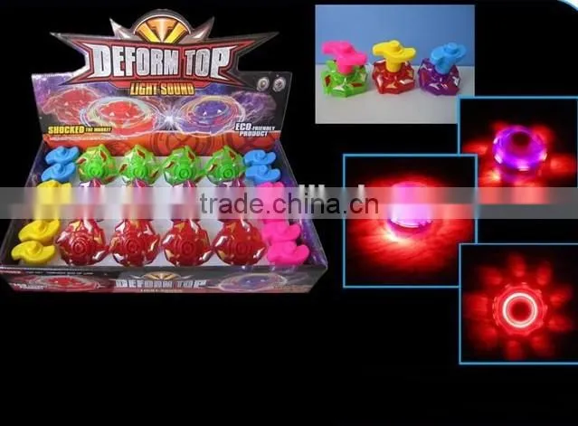 2014 New Funny Flash Battle Spin Top,New Design Spin Top Toy W/ Light & Music,Funny Spin Top