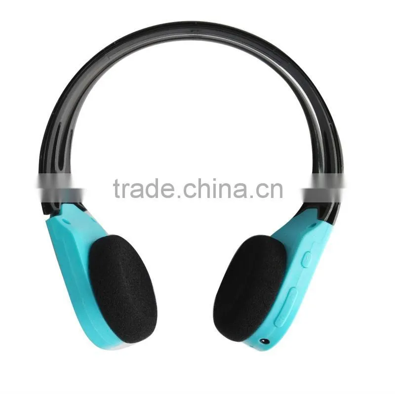 Low price mp3 headphone support memory card,headphone mp3 with fm built-in battary