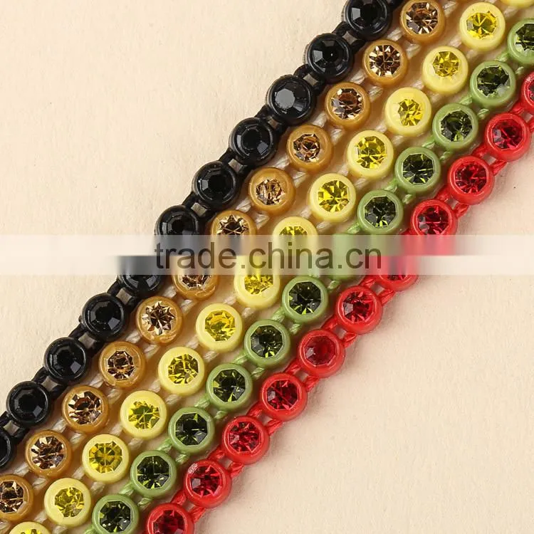 3mm rhinestone trim Plastic For Wedding Dress