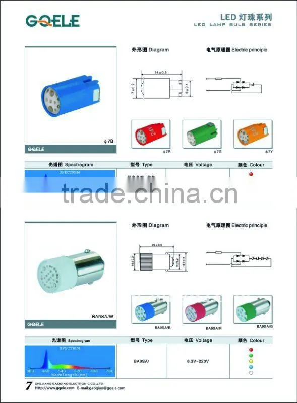 BA9S LED bulb