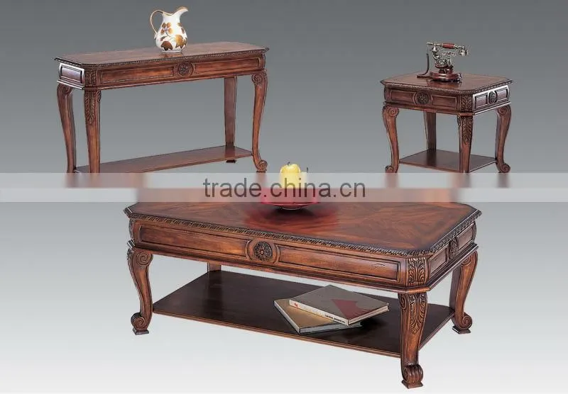 CF30028 Luxury classic Unique Carved Coffee Table End Table Sofa Table