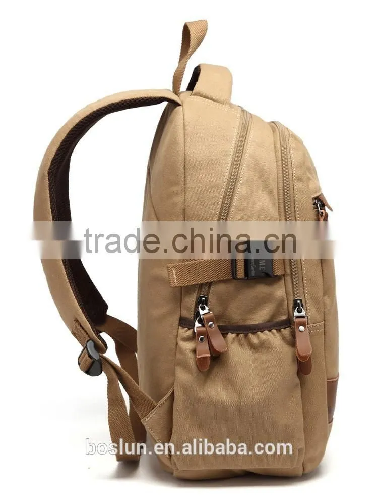 High quality promotion canvas backpack for teens