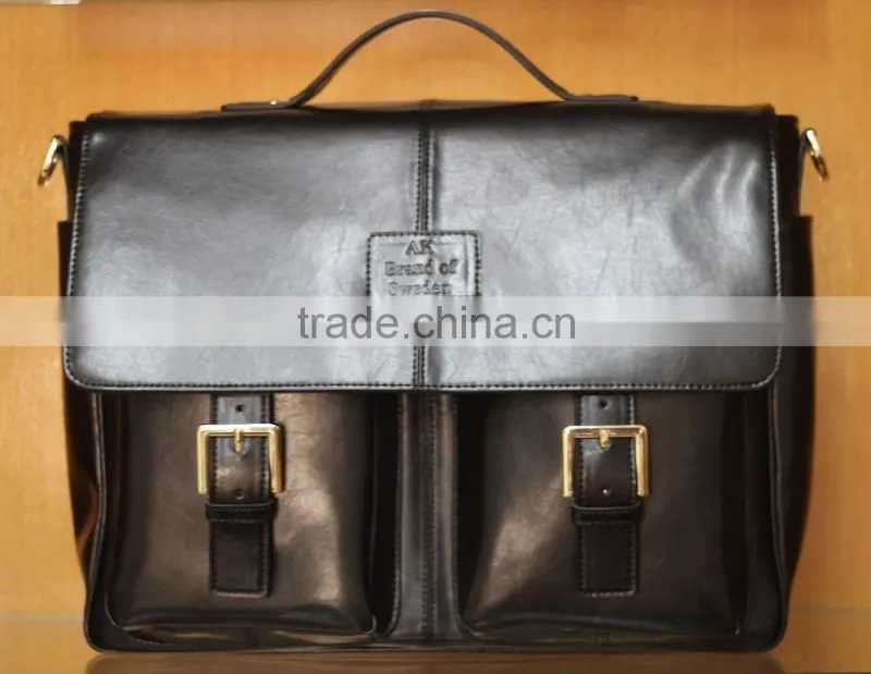 fashion custom leather briefcase,real leather bag for business man,men's genuine leather briefcase