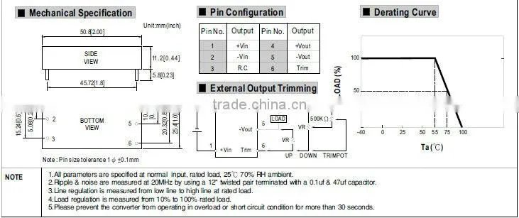 Mean well 15v 30w switching power supply 30W 15V Converter