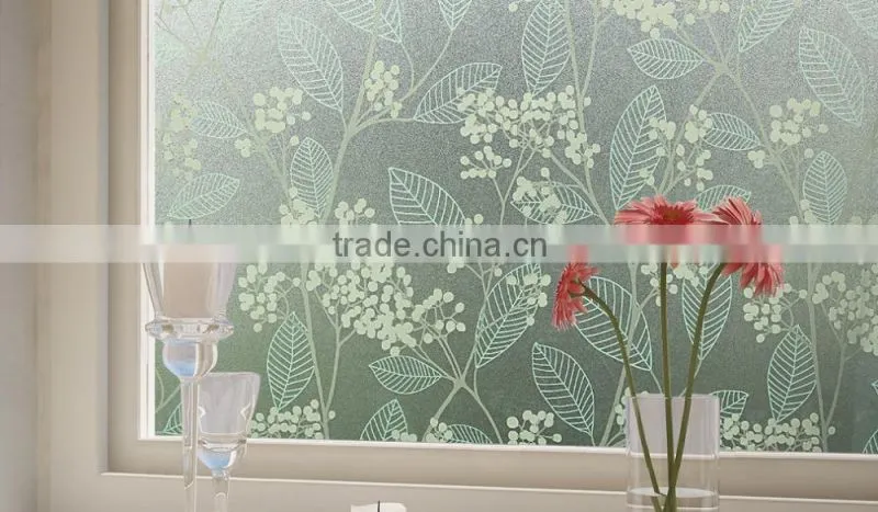 2D PVC decorative Foil Printing Static Decorative Stretch Film PVC decorative Foil Self adhesive window film