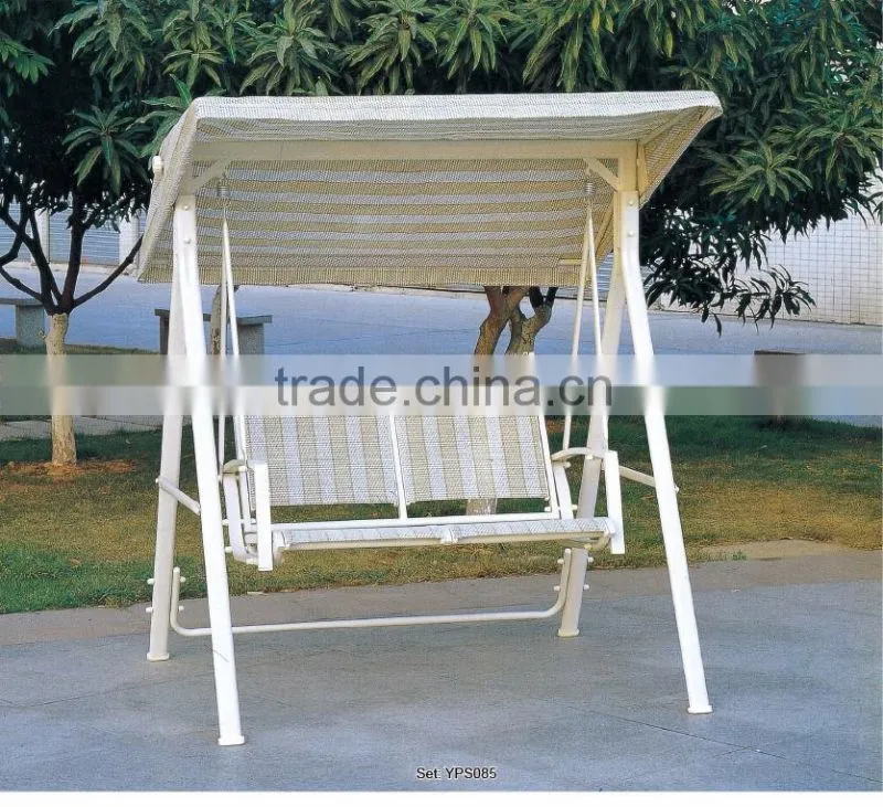 00 outdoor furniture double seats hanging canopy swing chair YPS085