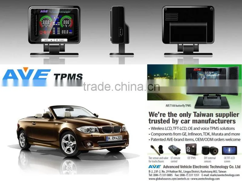 Quality Product Car Accessary AVE T100-SERIES Tire Pressure Mnitoring System TPMS for BMW E88